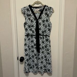 Loft Floral Sleeveless Midi Dress